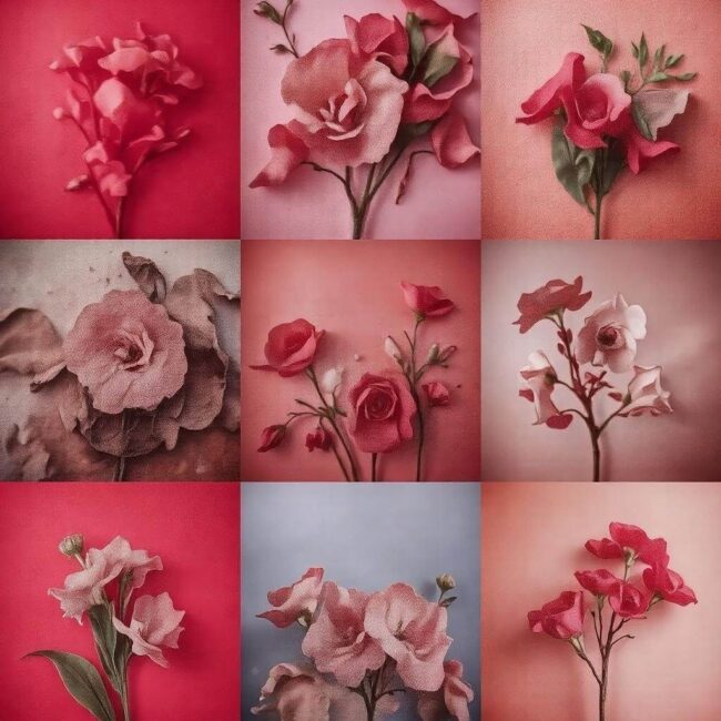 Kombinacja kolorów dla czerwonego